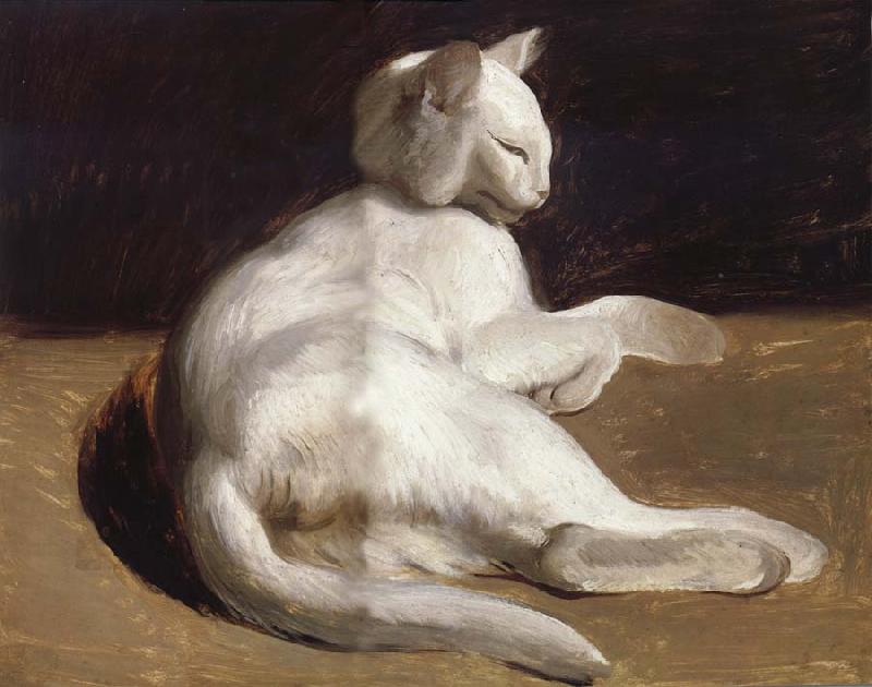 Theodore Gericault The White Cat oil painting image